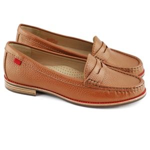 Marc Joseph East Village Leather Penny Loafer, Cognac, 8